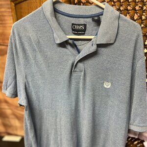 men's gray short sleeve polo by Chaps xl